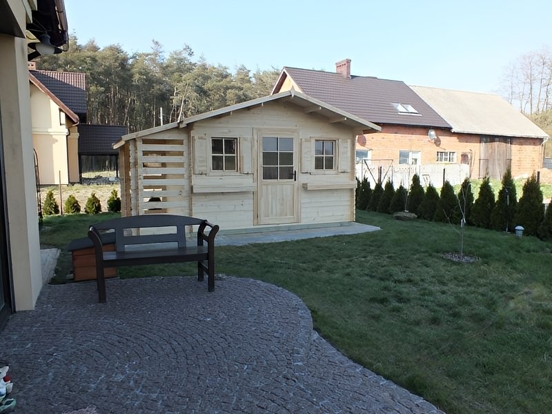 Domek gospodarczy Grześ z przybudówką