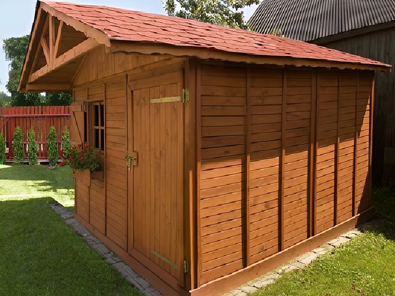 Domek narzędziowy, dach dwuspadowy Domek narzędziowy, dach dwuspadowy