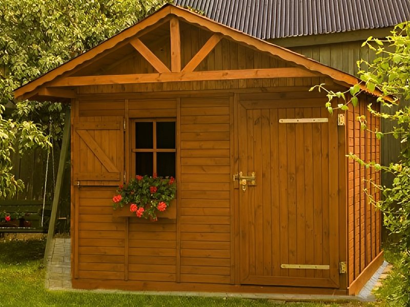 Domek narzędziowy, dach dwuspadowy Domek narzędziowy, dach dwuspadowy