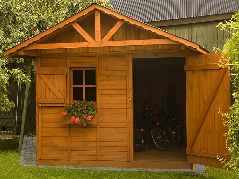 Domek narzędziowy, dach dwuspadowy Domek narzędziowy, dach dwuspadowy