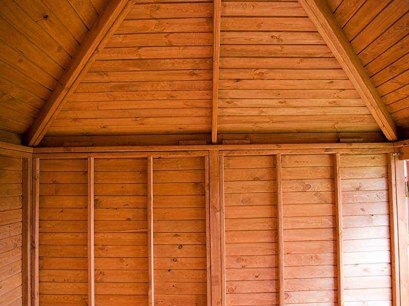 Domek ogrodowy Zebra, dach czterospadowy