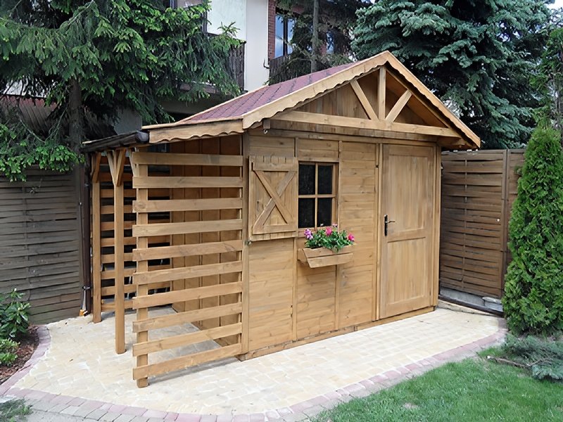 Domek ogrodowy Zebra - dach dwuspadowy Domek ogrodowy Zebra - dach dwuspadowy