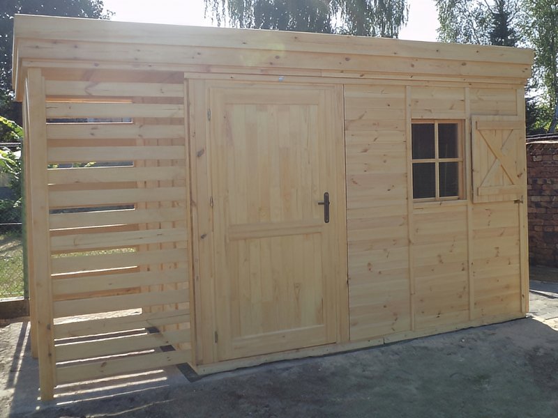 Domek ogrodowy Zebra, dach jednospadowy