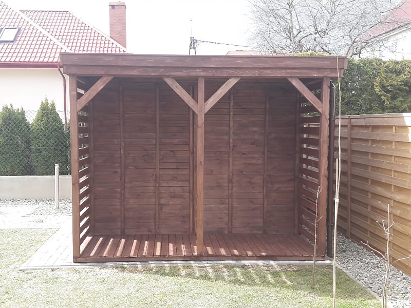 Domek ogrodowy Zebra, dach jednospadowy