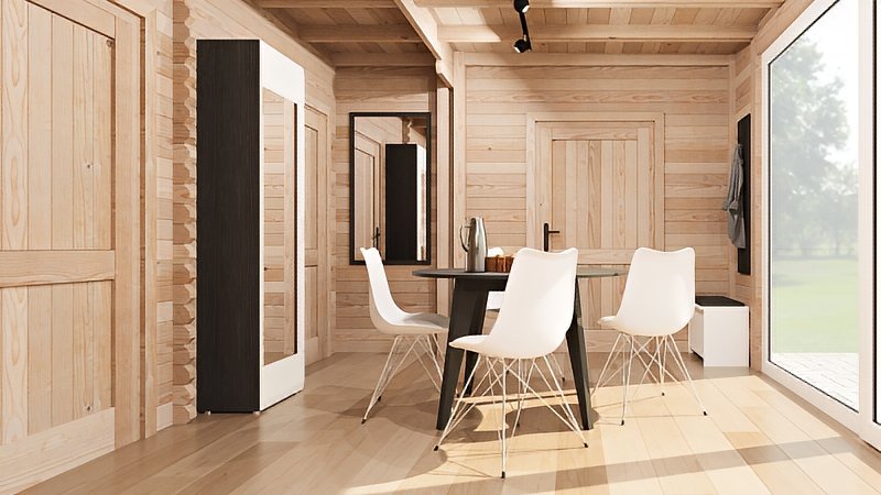 Domek z poddaszem Lena - przykład aranżacji wnętrza Domek z poddaszem Lena - przykład aranżacji wnętrza