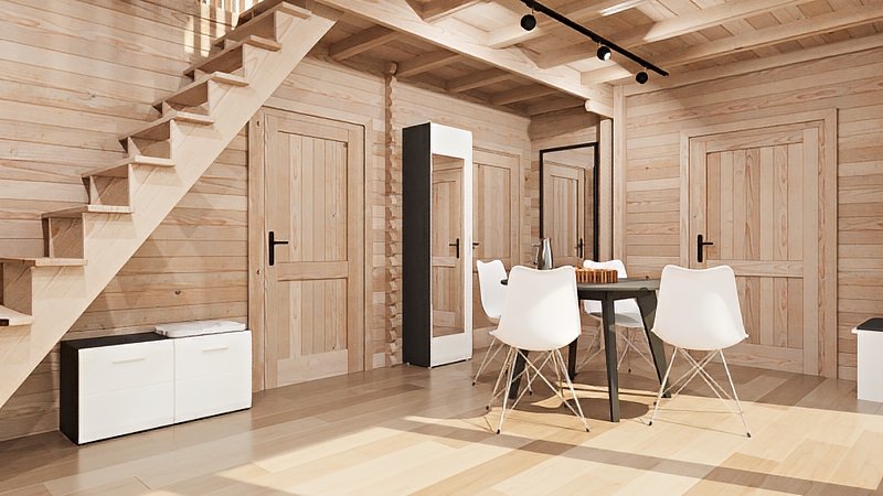 Domek z poddaszem Lena - przykład aranżacji wnętrza Domek z poddaszem Lena - przykład aranżacji wnętrza