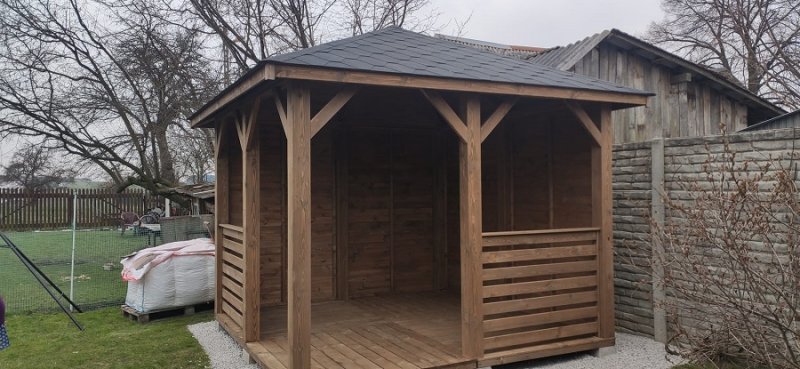 Altana klasyczna według indywidualnego projektu - realizacja 13. Altana klasyczna według indywidualnego projektu - realizacja 13.