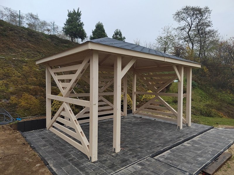 Altana klasyczna według indywidualnego projektu - realizacja 3. Altana klasyczna według indywidualnego projektu - realizacja 3.