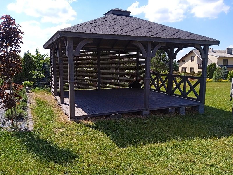 Altana klasyczna według indywidualnego projektu - realizacja 4. Altana klasyczna według indywidualnego projektu - realizacja 4.