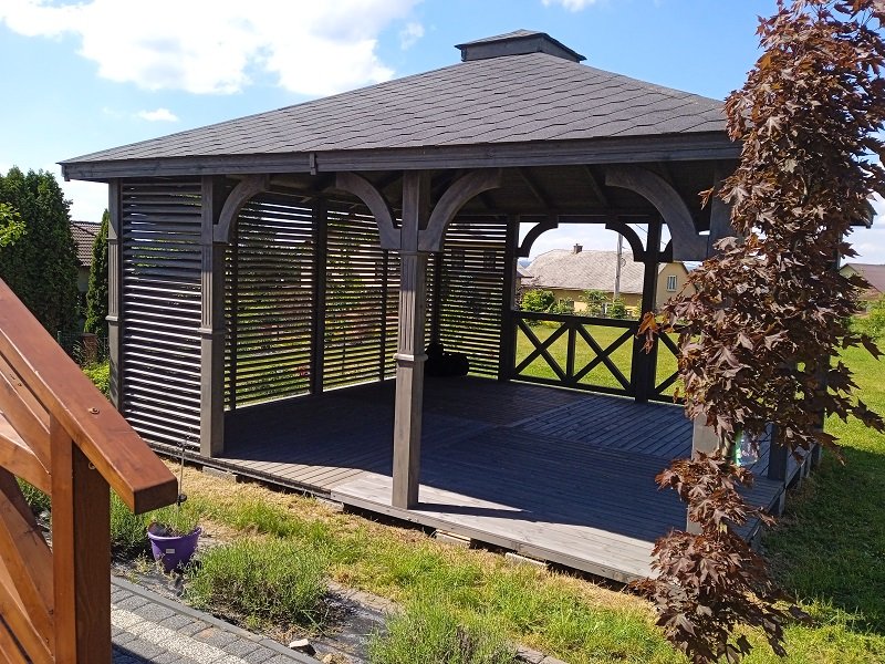 Altana klasyczna według indywidualnego projektu - realizacja 4. Altana klasyczna według indywidualnego projektu - realizacja 4.