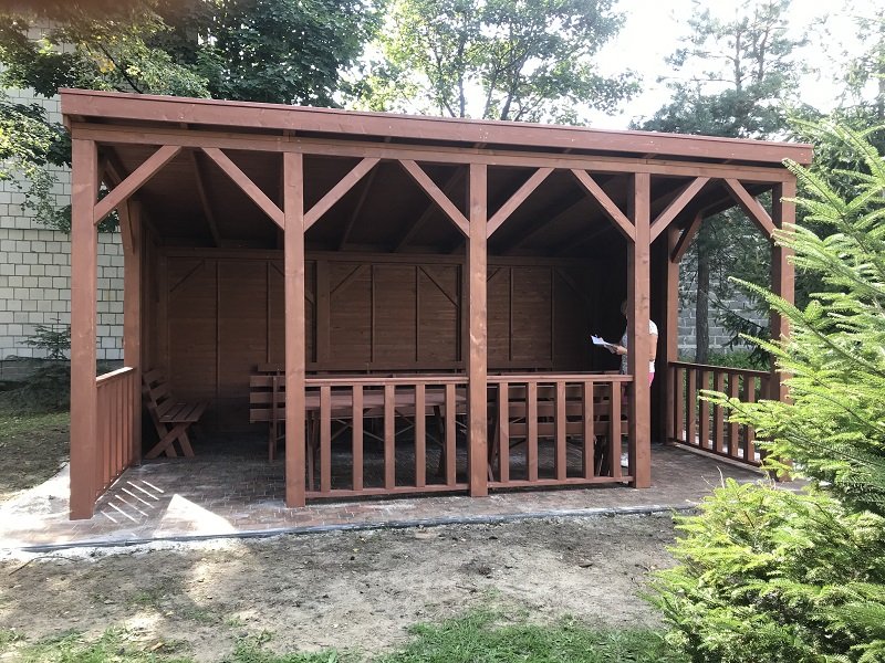 Altana klasyczna według indywidualnego projektu - realizacja 6. Altana klasyczna według indywidualnego projektu - realizacja 6.