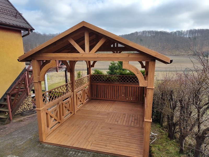 Altana klasyczna według indywidualnego projektu - realizacja 7. Altana klasyczna według indywidualnego projektu - realizacja 7.