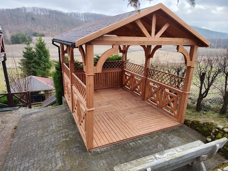 Altana klasyczna według indywidualnego projektu - realizacja 7. Altana klasyczna według indywidualnego projektu - realizacja 7.