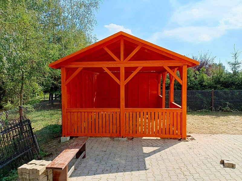 Altana klasyczna według indywidualnego projektu - realizacja 8. Altana klasyczna według indywidualnego projektu - realizacja 8.