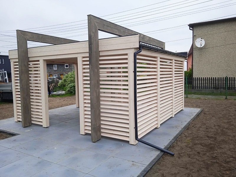 Altana nowoczesna według indywidualnego projektu - realizacja 2. Altana nowoczesna według indywidualnego projektu - realizacja 2.