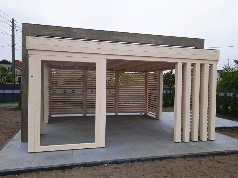 Altana nowoczesna według indywidualnego projektu - realizacja 2. Altana nowoczesna według indywidualnego projektu - realizacja 2.