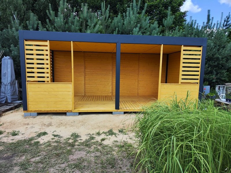 Altana nowoczesna według indywidualnego projektu - realizacja 3. Altana nowoczesna według indywidualnego projektu - realizacja 3.