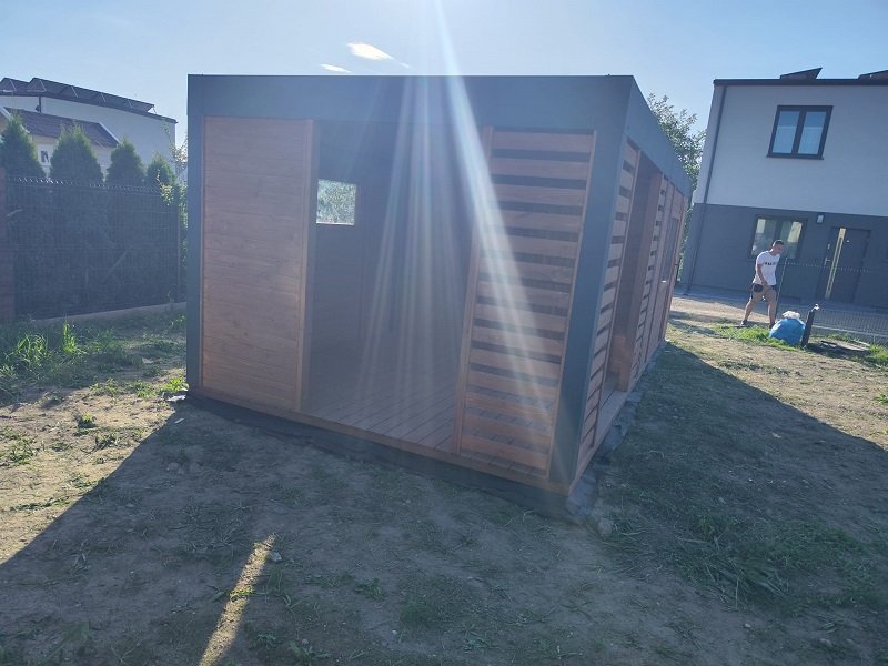 Altana nowoczesna według indywidualnego projektu - realizacja 4. Altana nowoczesna według indywidualnego projektu - realizacja 4.