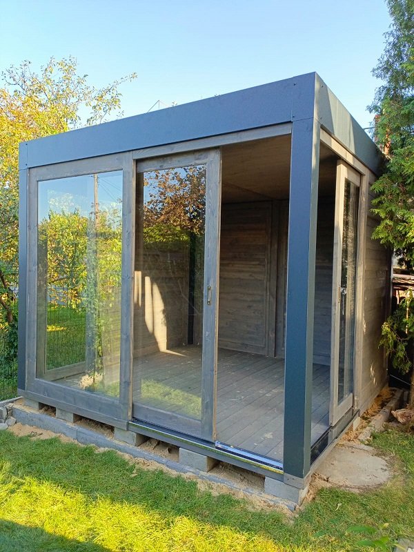 Altana nowoczesna według indywidualnego projektu - realizacja 5. Altana nowoczesna według indywidualnego projektu - realizacja 5.