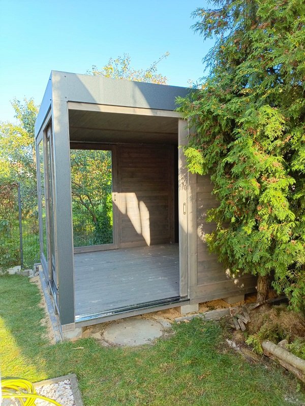 Altana nowoczesna według indywidualnego projektu - realizacja 5. Altana nowoczesna według indywidualnego projektu - realizacja 5.