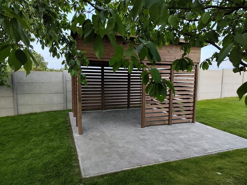 Altana nowoczesna według indywidualnego projektu - realizacja 6. Altana nowoczesna według indywidualnego projektu - realizacja 6.