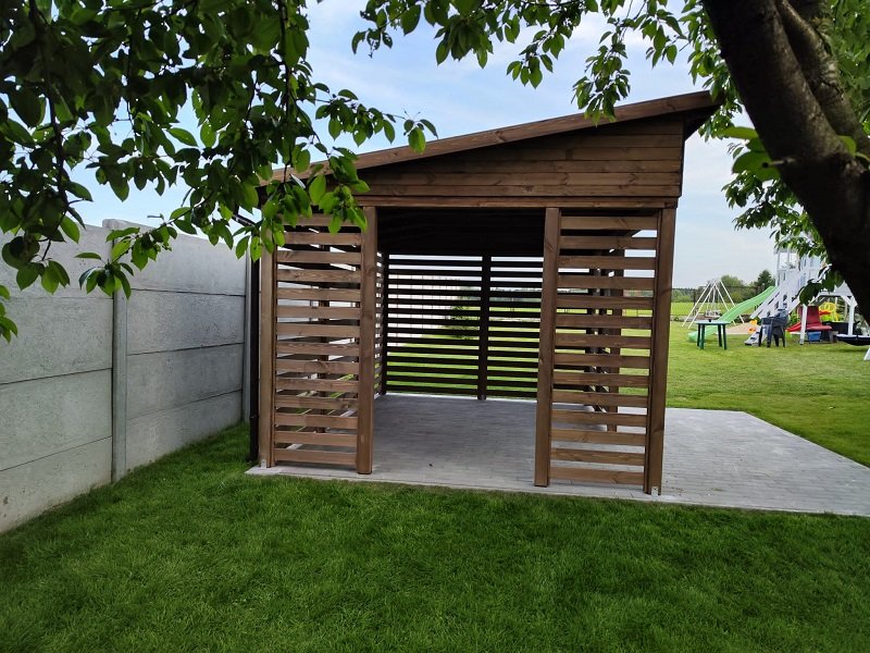 Altana nowoczesna według indywidualnego projektu - realizacja 6. Altana nowoczesna według indywidualnego projektu - realizacja 6.