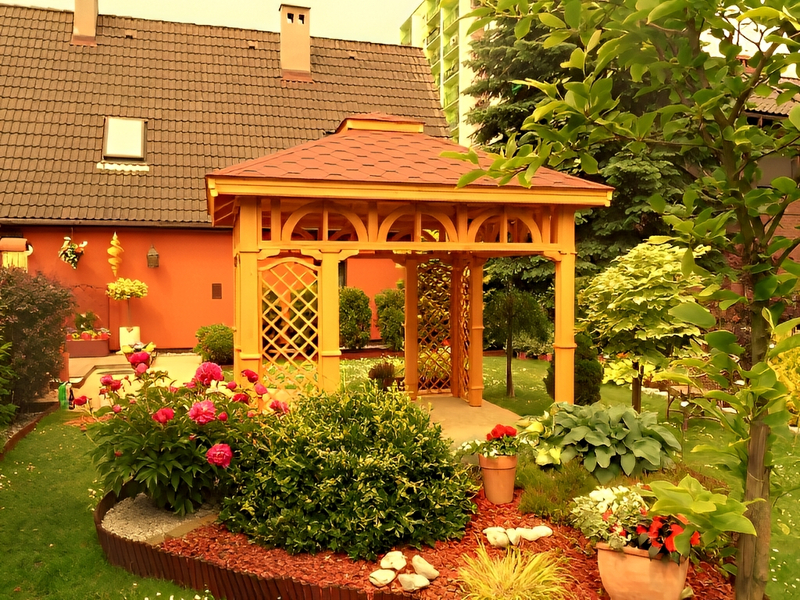 Altana 5 czterokątna klasyczna i elegancka, ryflowane słupy.