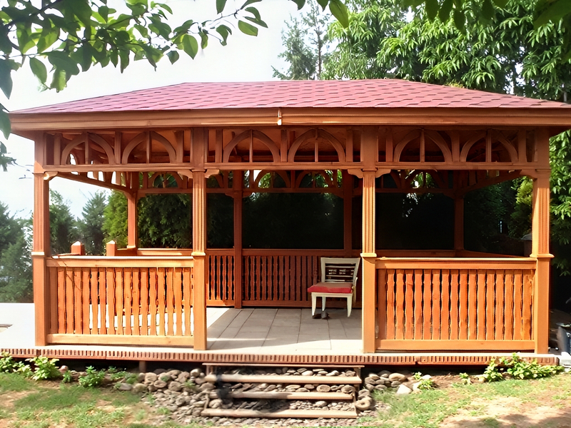 Altana nr 7 parkowa 3x6, klasyczny i elegancki wygląd. Altana nr 7 parkowa 3x6, klasyczny i elegancki wygląd.