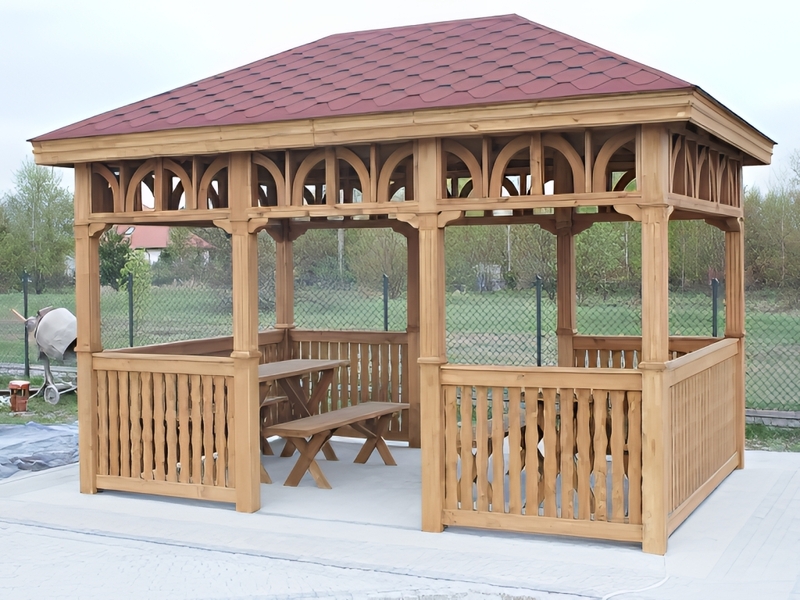 Altana 7 sosnowa z dwoma wejściami Altana 7 sosnowa z dwoma wejściami