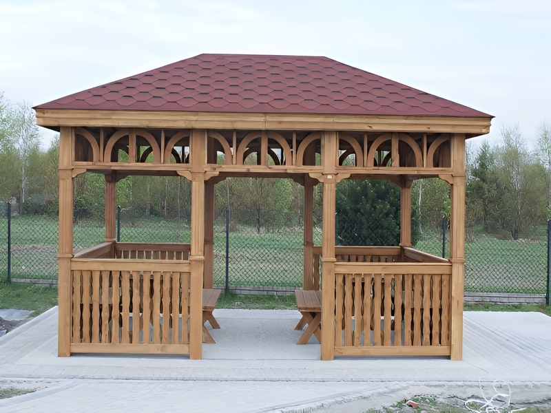 Altana 7 sosnowa z dwoma wejściami Altana 7 sosnowa z dwoma wejściami