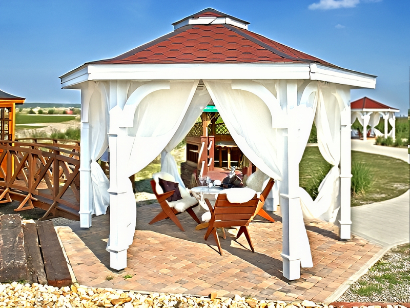 Altana 8, średnica 4 m, ryflowane słupy