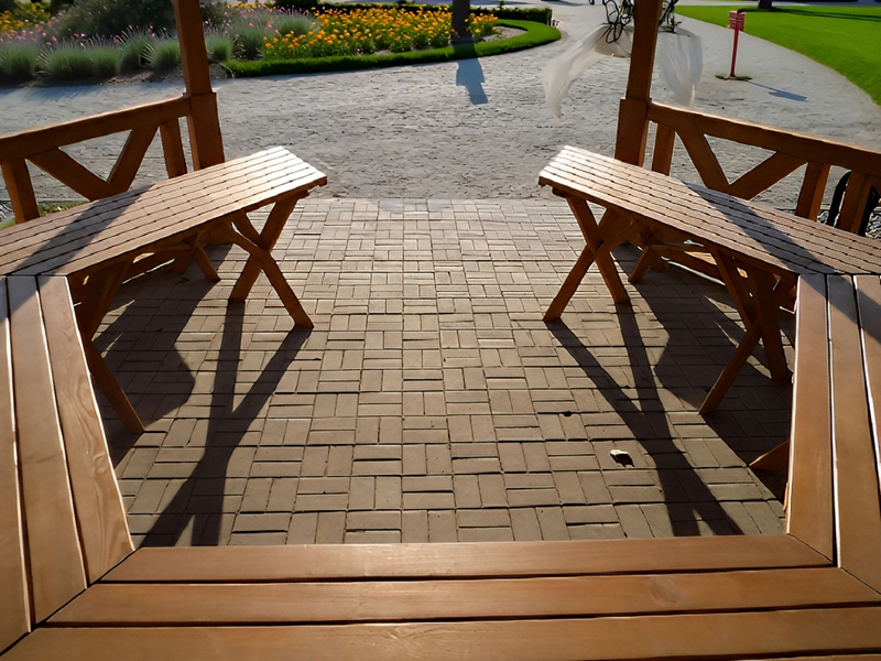 Altana 12 drewniana sosnowa sześciokątna.