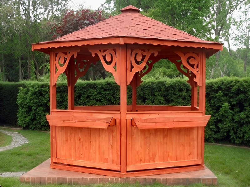 Altana 19 drewniana sosnowa sześciokątna.