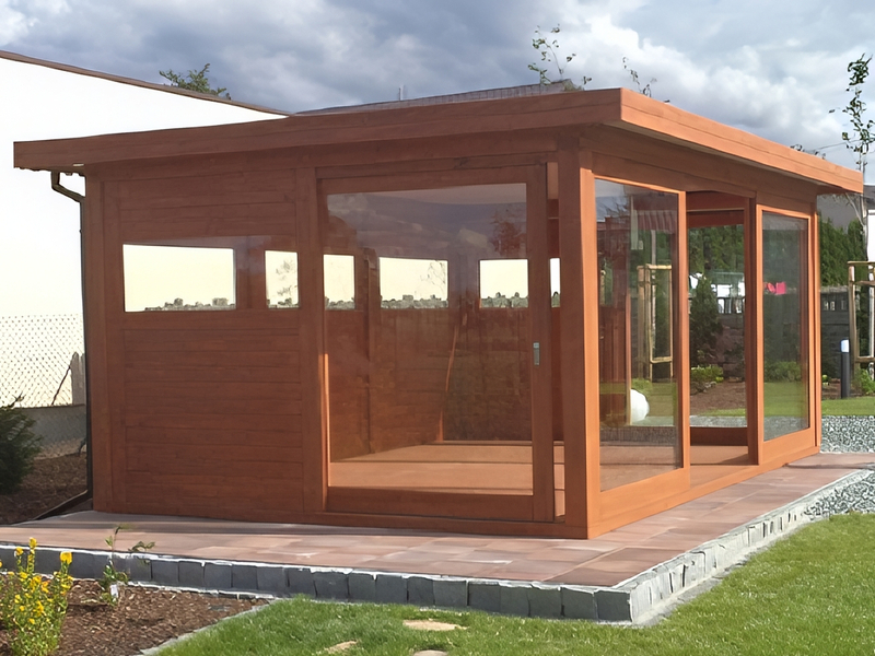 Altana 21 sosnowa prostokątna, szklana.