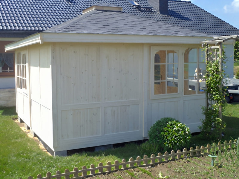 Altana 23 szklana drewniana sosnowa prostokątna z modyfikacją Altana 23 szklana drewniana sosnowa prostokątna z modyfikacją