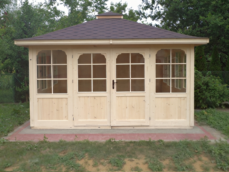 Altana 23 szklana drewniana sosnowa prostokątna