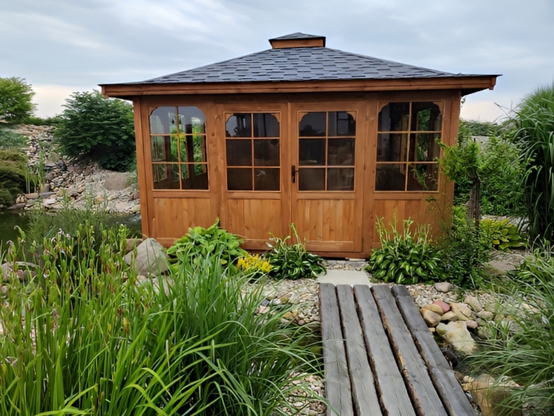 Altana 23 szklana drewniana sosnowa prostokątna