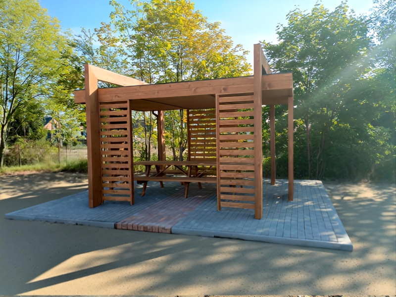 Altana 26 drewniana sosnowa kolumnowa