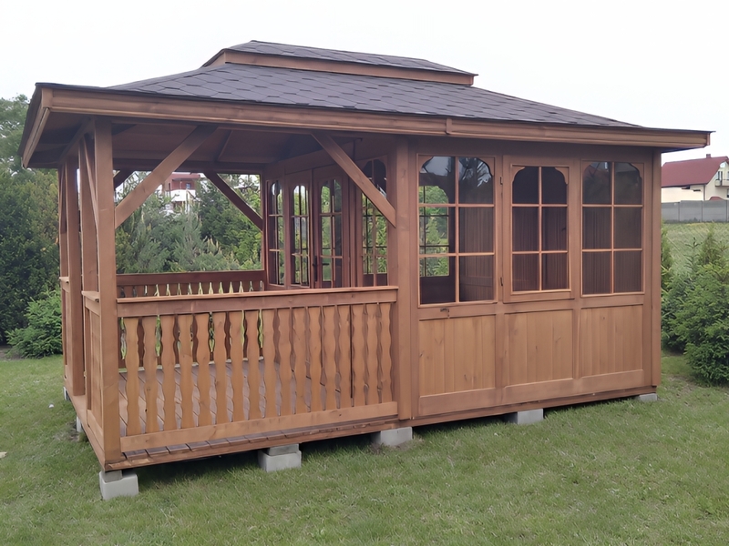 Altana 28 drewniana sosnowa czterokatna