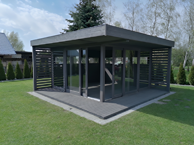 Altana 29 drewniana sosnowa szklana