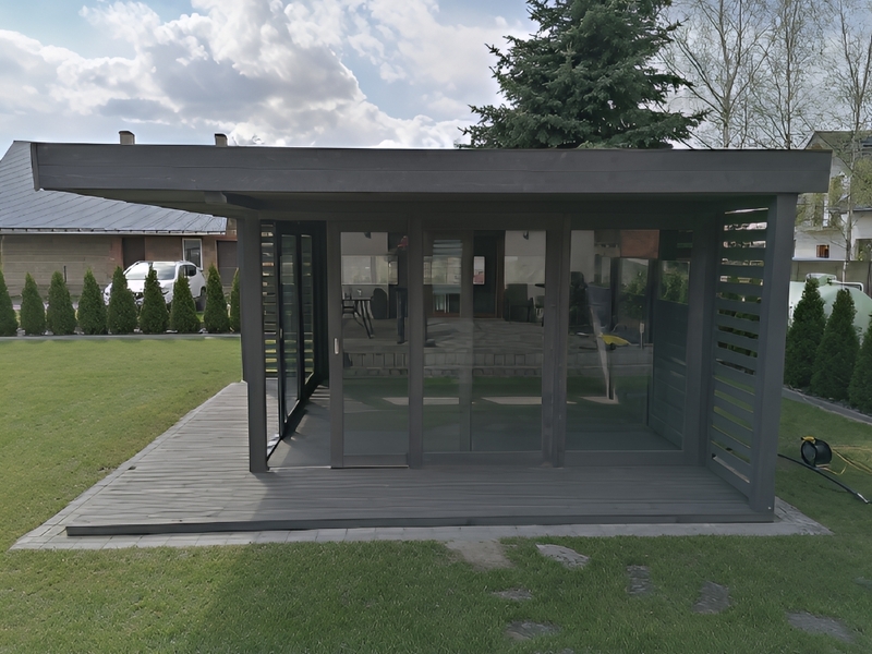 Altana 29 drewniana sosnowa szklana