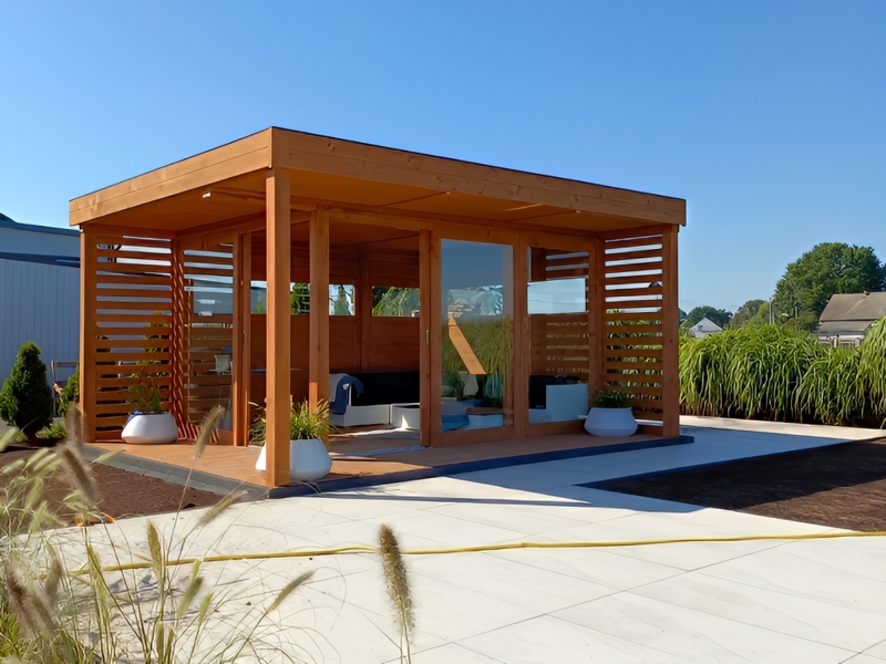 Altana 29 drewniana sosnowa szklana