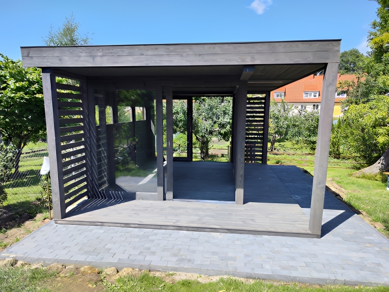 Altana 29 drewniana sosnowa szklana