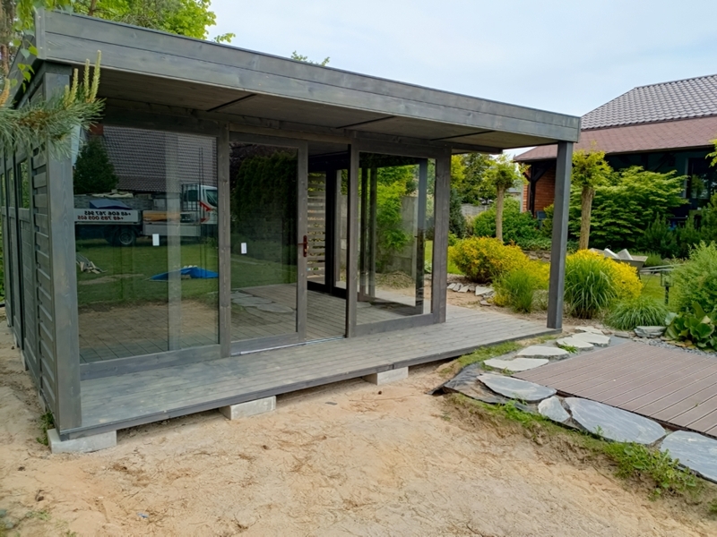 Altana 29 drewniana sosnowa szklana