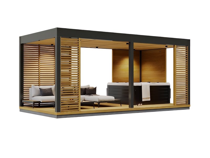 Altana 31 drewniana sosnowa orynnowanie