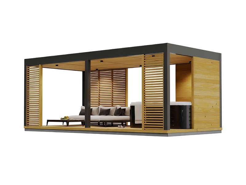 Altana 31 drewniana sosnowa orynnowanie