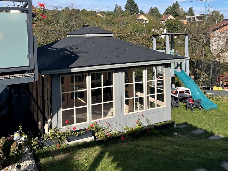 Altana 32 drewniana sosnowa oszklona kapelusz Altana 32 drewniana sosnowa oszklona kapelusz