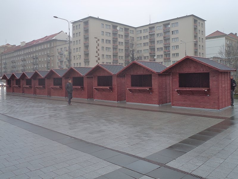 Domek handlowy 1, klapy łamane
