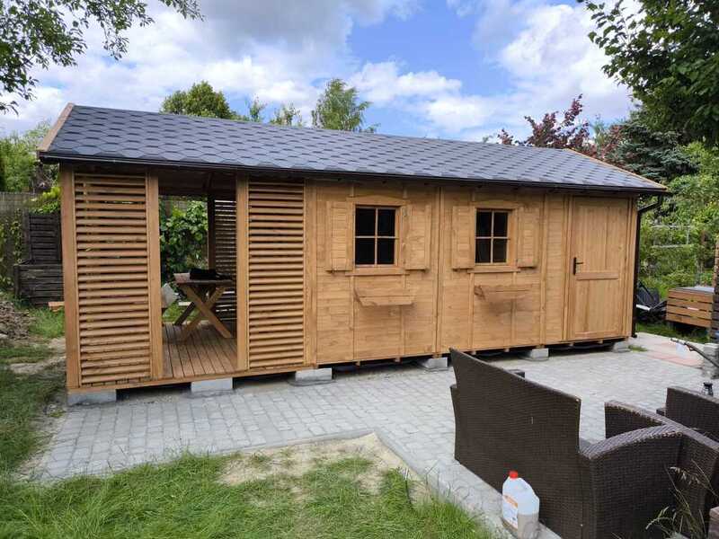 Domek letniskowy Szymek drewniany sosnowy. Domek letniskowy Szymek drewniany sosnowy.