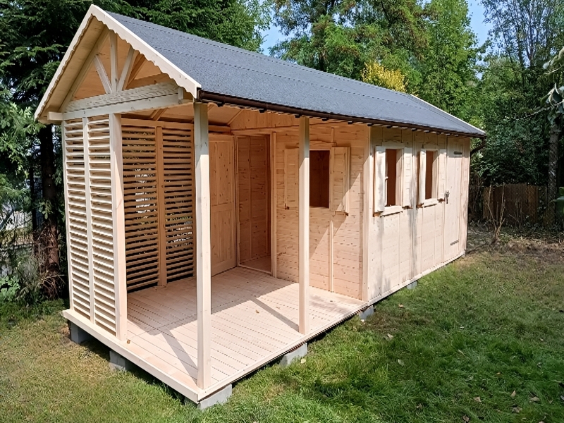 Domek letniskowy Szymek drewniany sosnowy. Domek letniskowy Szymek drewniany sosnowy.